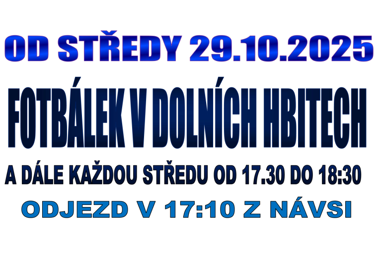 fotbálek v Dolních Hbitech
