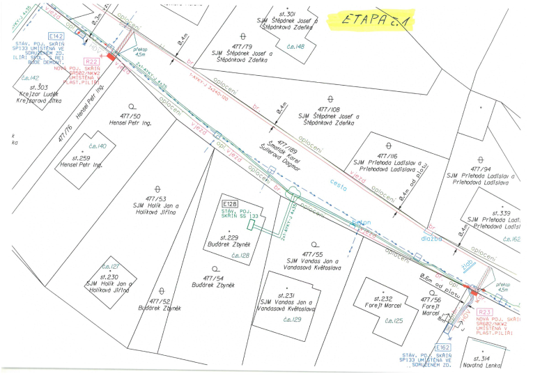 I. etapa  - situační výkres